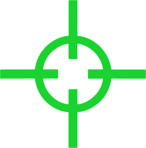 CS2 GREEN AİM.
In-Game asset.  2d.  High contrast.  No shadows
