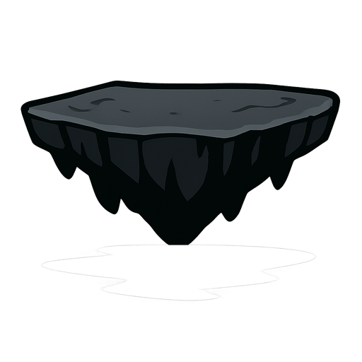 Shadow platform.
In-Game asset.  2d.  High contrast.  No shadows