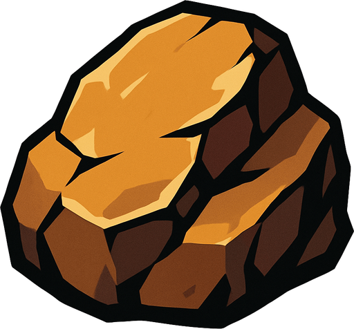 rock.
In-Game asset.  2d.  High contrast.  No shadows