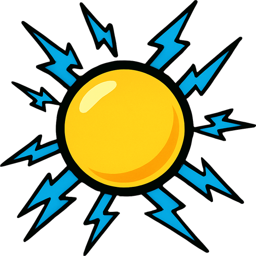 Electro ball.
In-Game asset.  2d.  High contrast.  No shadows