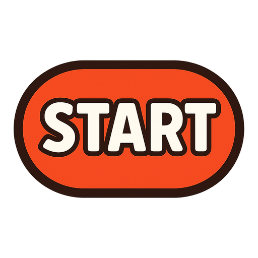 Start button.
In-Game asset.  2d.  High contrast.  No shadows