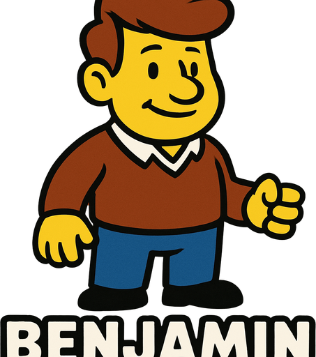 Benjamin.
In-Game asset.  2d.  High contrast.  No shadows