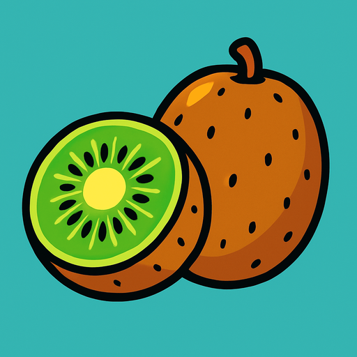 kiwi.
In-Game asset.  2d.  High contrast.  No shadows