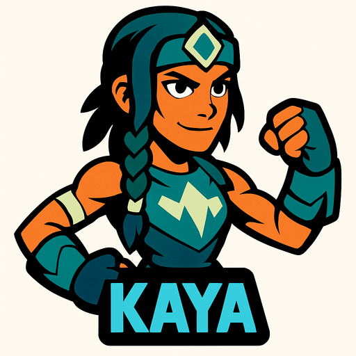 Kaya.
In-Game asset.  2d.  High contrast.  No shadows