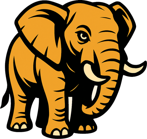 make an elephant.
In-Game asset.  High contrast.  No shadows