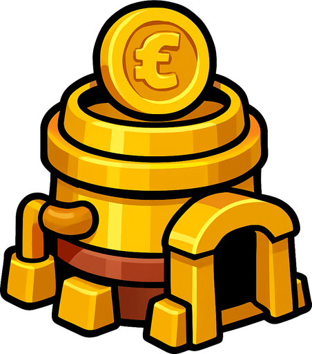 Gold mine of clash of clans.
In-Game asset.  2d.  High contrast.  No shadows