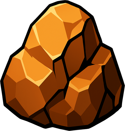 rock.
In-Game asset.  2d.  High contrast.  No shadows