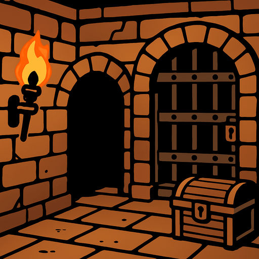 like a dungeon background.
In-Game asset.  2d.  High contrast.  No shadows