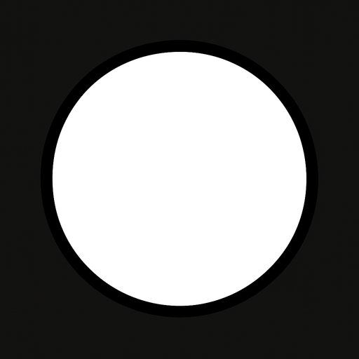 White ball.
In-Game asset.  2d.  High contrast.  No shadows