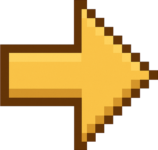 #F3D296 colour small arrow pixel art.
In-Game asset.  2d.  High contrast.  No shadows
