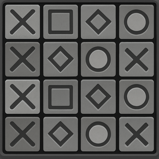 Make grey tiles.
In-Game asset.  2d.  High contrast.  No shadows