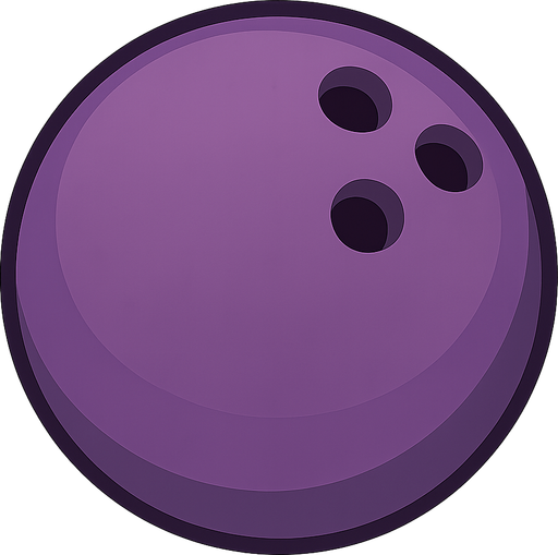 a bowling ball. No background. Transparent background. Blank background. No shadows. 2d. In-Game asset. flat
