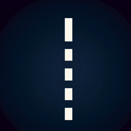 generate image single white dashed road edge marking line. vertical direction. exempted. no background. just simple line nothing else on pic Single Game Texture. In-Game asset. 2d. Blank background. High contrast. No shadows.
