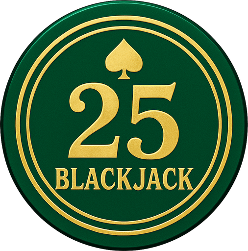 "Crea un asset para una ficha de casino de $25 para Blackjack.
Color Principal: Verde esmeralda brillante o un verde bosque profundo.
Borde/Detalles: Dos o tres franjas finas en un color que contraste, como blanco o dorado.
Valor: El número '25' grande y claro en el centro, en dorado o blanco, con una tipografía de casino.
Estilo: Lujoso, distintivo, coherente con 'La Tentación Dorada'.".
In-Game asset.  2d.  High contrast.  No shadows