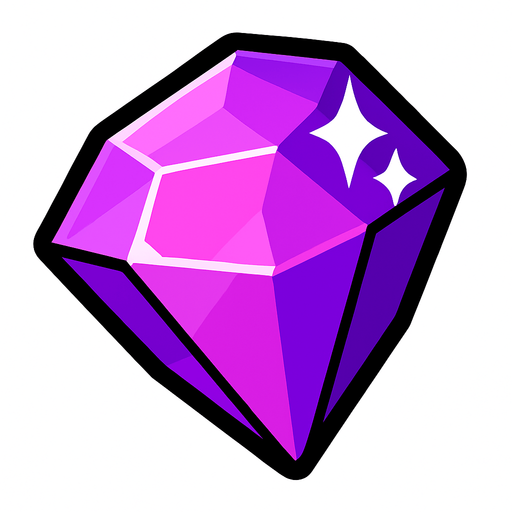 Gem.
In-Game asset.  2d.  High contrast.  No shadows