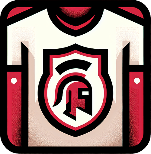 ЛОГОТИП НА ИГРОКЕ СВЕРХУ ФУТБОЛЬНОГО КЛУБА СПАРТАК.
Single Game Texture. In-Game asset. 2d. Blank background. High contrast. No shadows.