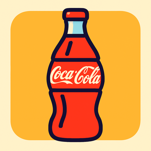 Coca Cola.
In-Game asset.  2d.  High contrast.  No shadows