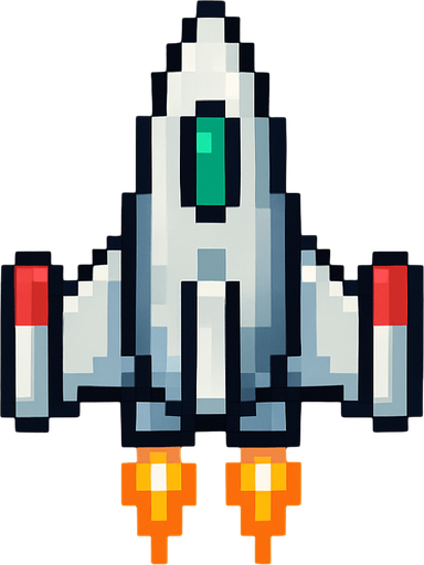 8 bit space ship