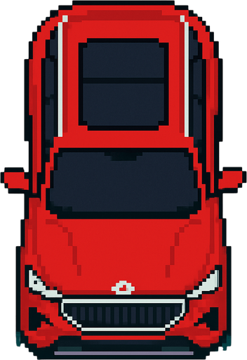 pixel art Togg bird's eye view.
In-Game asset.  2d.  High contrast.  No shadows