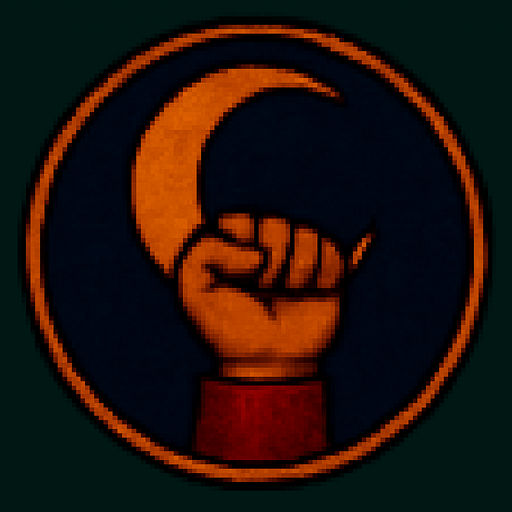 A hand with its fingers symbolizing moon