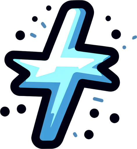 cartoon. small electric shock outline. blue..
Single Game Texture. In-Game asset. 2d. Blank background. High contrast. No shadows.