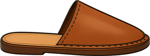 baba terliği. No background. Transparent background. Blank background. No shadows. 2d. In-Game asset. flat