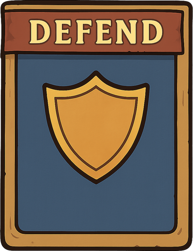 dungeon card game defend card
. No background. Transparent background. Blank background. No shadows. 2d. In-Game asset. flat