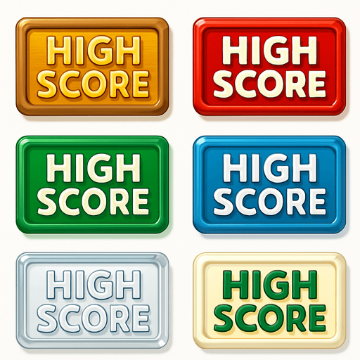Pack of "High score" button of wood, with glass, different colors, transparent, mahjong style
In-Game asset.  High contrast.  No shadows. 3D