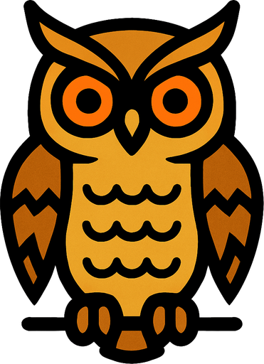 Owl.
In-Game asset.  2d.  High contrast.  No shadows