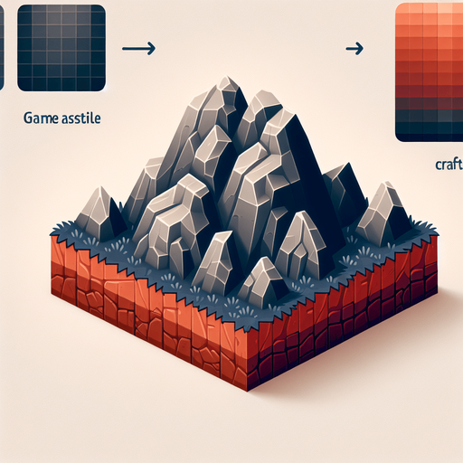 Rocks.
Single Game Texture. In-Game asset. 2d. Blank background. High contrast. No shadows.