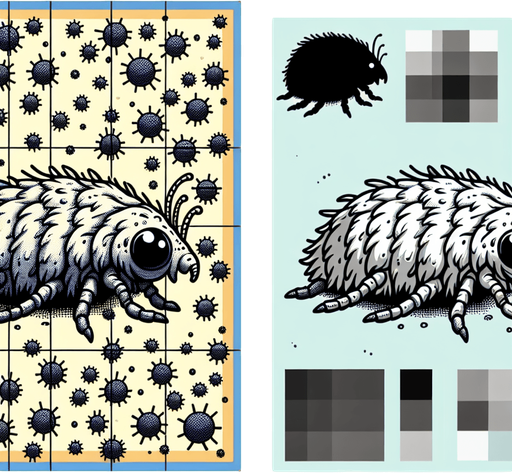 a flea.
Single Game Texture. In-Game asset. 2d. Blank background. High contrast. No shadows.