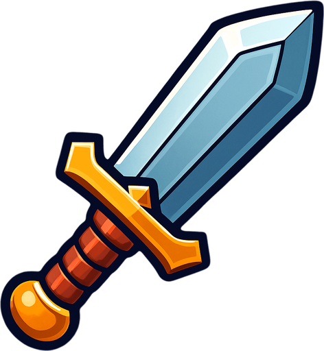 Kılıç.
In-Game asset.  2d.  High contrast.  No shadows