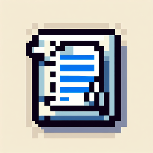 notepad word document file icon. pixelated. 8 bit..
Single Game Texture. In-Game asset. 2d. Blank background. High contrast. No shadows.
