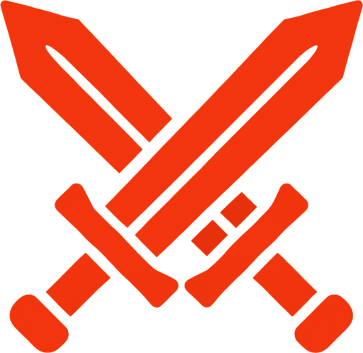 Kılıçlar savaş iconu.
In-Game asset.  2d.  High contrast.  No shadows