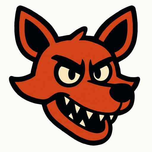 foxy head.
In-Game asset.  2d.  High contrast.  No shadows