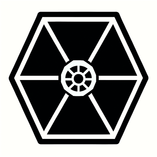 Tie fighter wing.
In-Game asset.  2d.  High contrast.  No shadows
