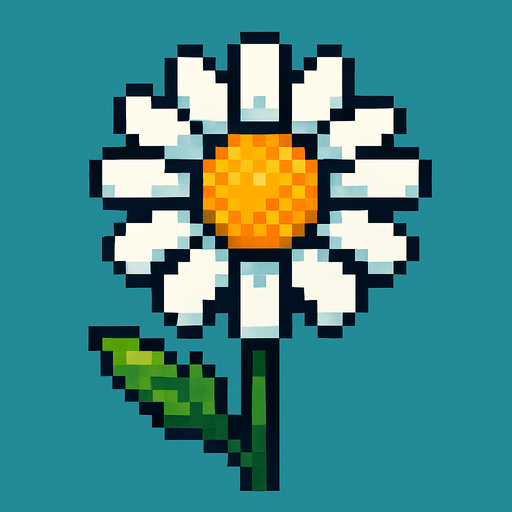 margarita de pixeles.
In-Game asset.  2d.  High contrast.  No shadows