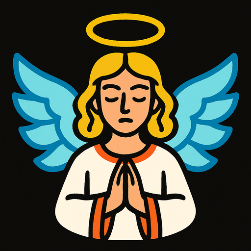 angel.
In-Game asset.  2d.  High contrast.  No shadows