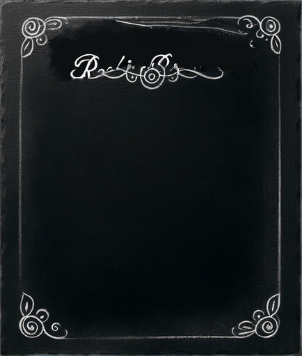 Text "ROOKIE BREW" handwritten in chalk