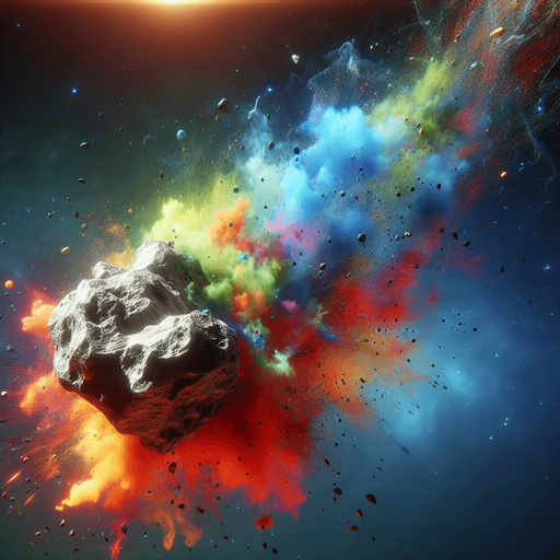 asteroid falling diffrent colors
Single Game Texture.  In-Game asset.  High contrast. No Background