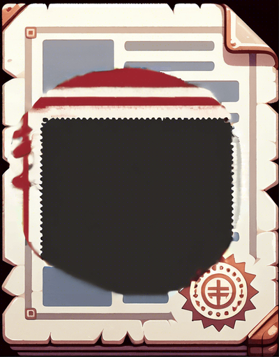 red simple stamp