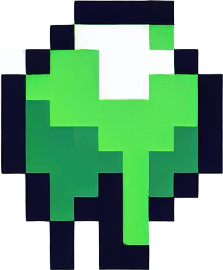 slime ball being launched downwards.
Single Game Texture. In-Game asset. 2d. Blank background. High contrast. No shadows. Pixelated.