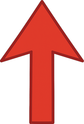 kırmızı ok. No background. Transparent background. Blank background. No shadows. 2d. In-Game asset. flat