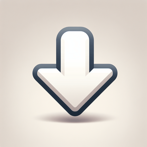 белая стрелочка вниз. Ровная.
Single Game Texture.  In-Game asset.  2d.  Blank background.  High contrast.  No shadows