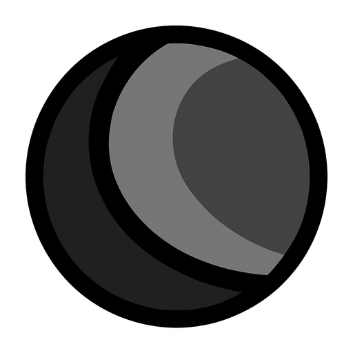 Grey black ball.
In-Game asset.  2d.  High contrast.  No shadows