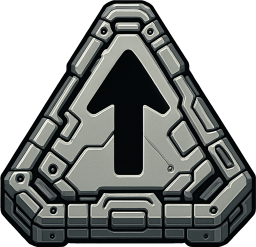 i want a try or peddle block image texute is robotic.
In-Game asset.  2d.  High contrast.  No shadows