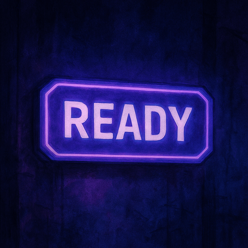 semi-realistic comic book style, moody neon lighting, lo-fi urban atmosphere, rich textures,  purple and blue tones, soft gradients