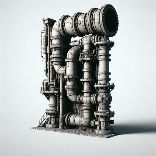 Pipe.
Single Game Texture. In-Game asset. 2d. Blank background. High contrast. No shadows.