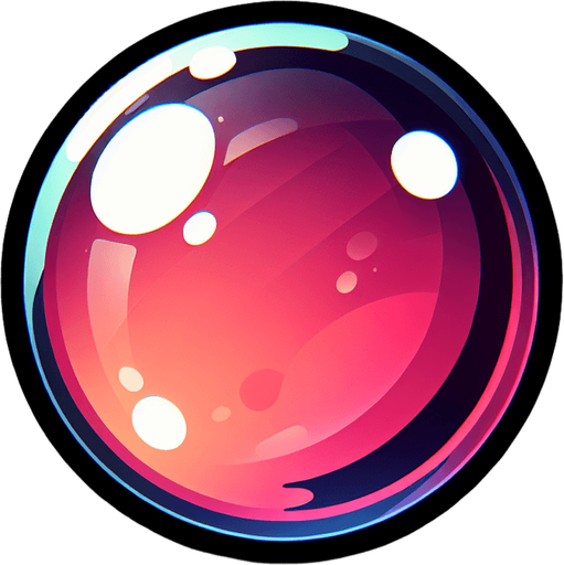 Make a round bubble.
Single Game Texture.  In-Game asset.  High contrast.  No shadows