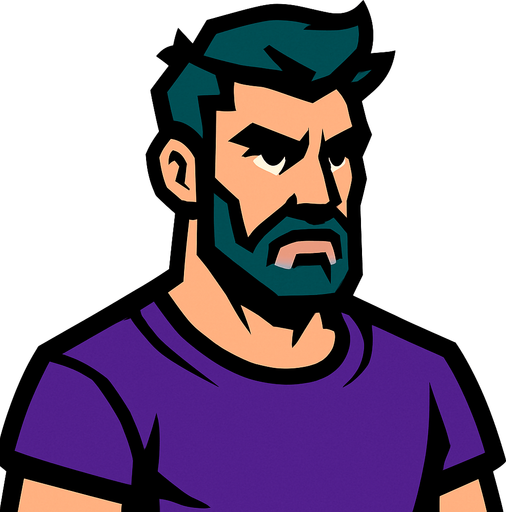 MAN.
In-Game asset.  2d.  High contrast.  No shadows